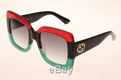 lunette de soleil gucci vert et rouge